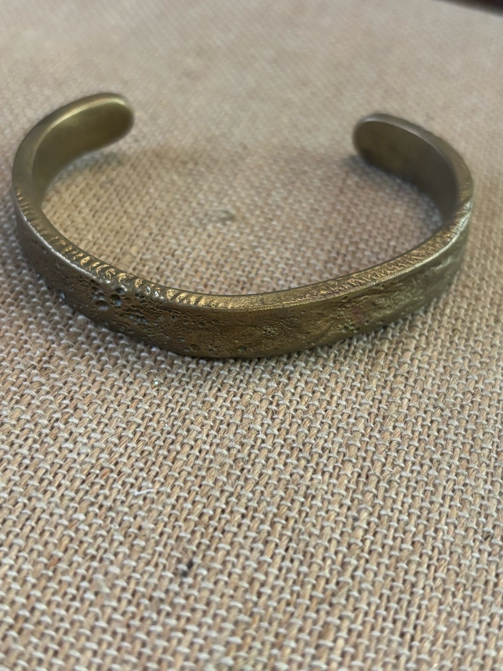 Vintage Hammered Brass/ Bronze Cuff Bracelet